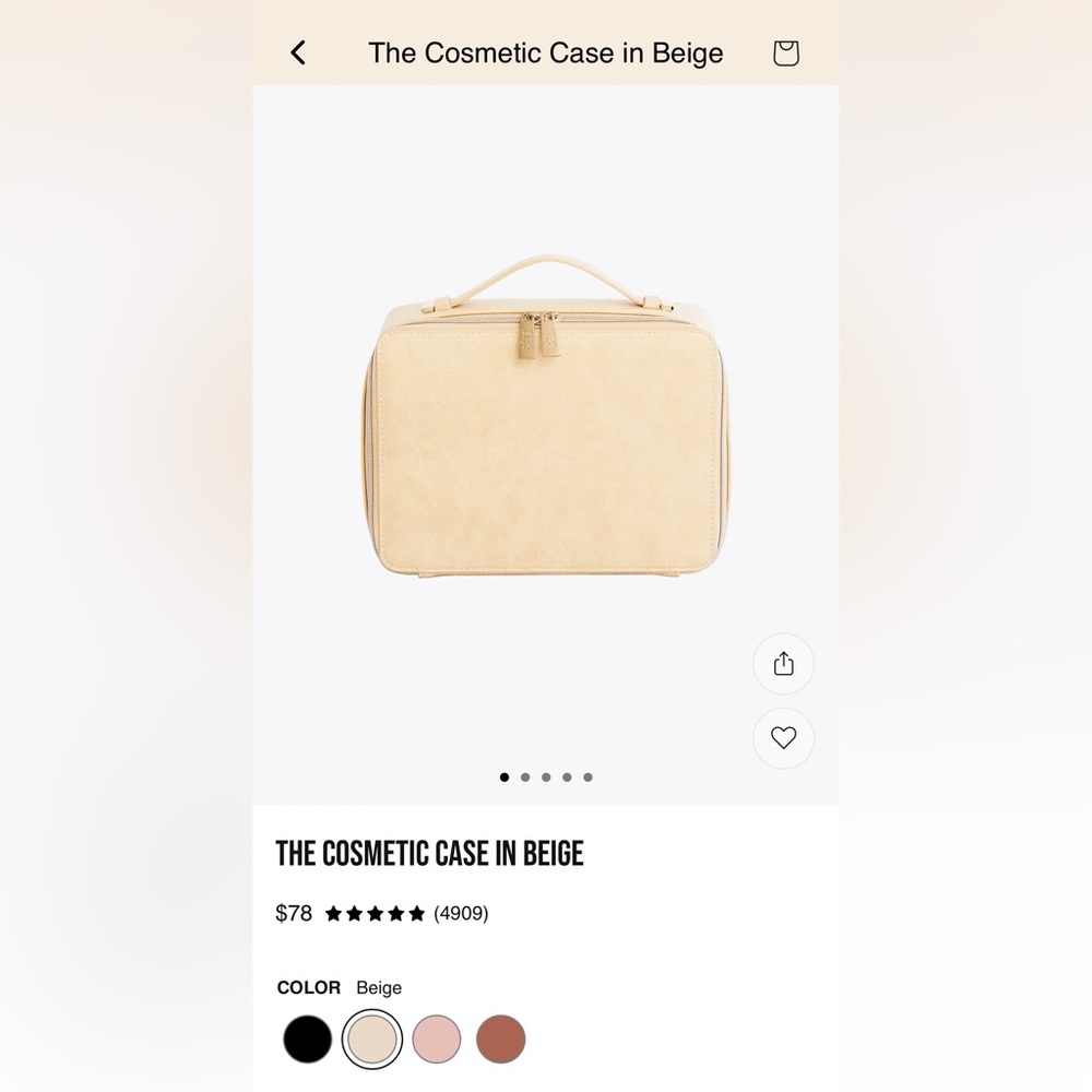 LIKE NEW Beis Cosmetic Case